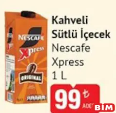 NESCAFE XPRESS KAHVELİ SÜTLÜ İÇECEK SOĞUK KAHVE 1 L